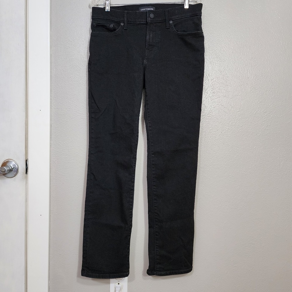 Lucky Jean's Women's Size 8/29 A Sweet Mid Rise Straight Black See Measurements